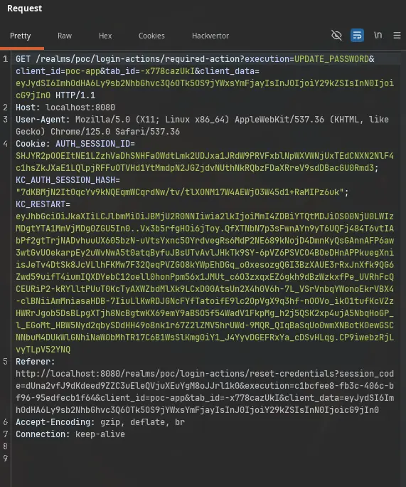 Step 14 - following the redirect